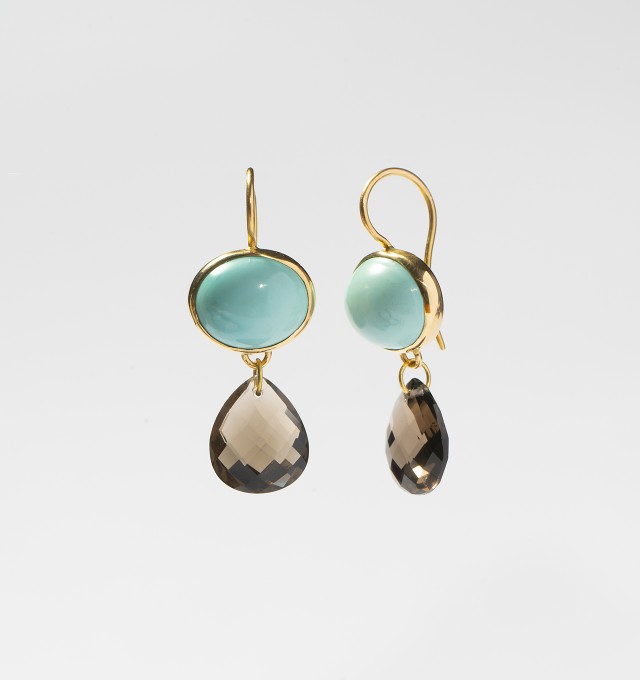 Boucles d'oreilles Adelline EA/Turq&ST